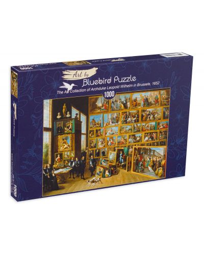 Puzzle Bluebird de 1000 piese - The Art Collection of Archduke Leopold Wilhelm in Brussels, 1652 - 1