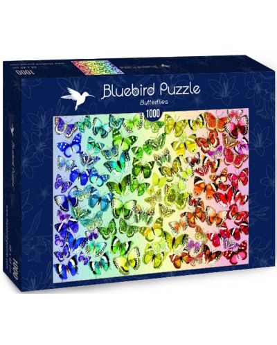 Puzzle Bluebird de 1000 piese - Butterflies - 1