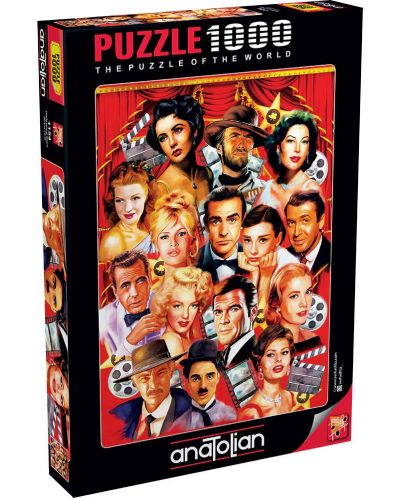 Puzzle Anatolian din 1000 piese - Vedete de la Hollywood - 1