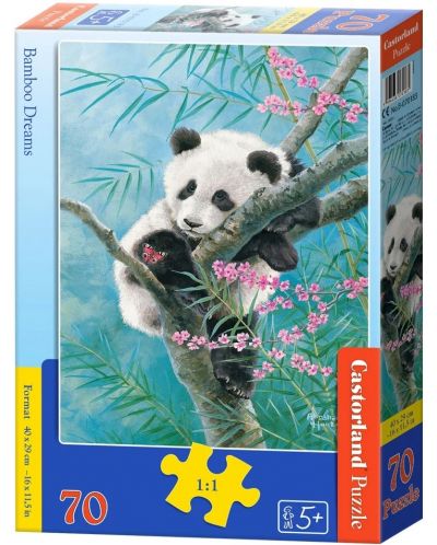 Puzzle Castorland din 70 de piese - Vise de bambus - 1