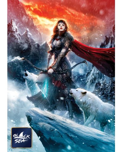 Puzzle Black Sea de 1000 piese - Godess of the North, Dusan Markovic - 2