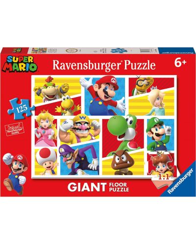 Puzzle de podea  Ravensburger din 125 piese - Super Mario  - 1