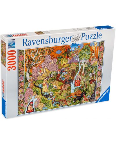 Puzzle Ravensburger de 3000 de piese - Grădina cu semne solare - 1