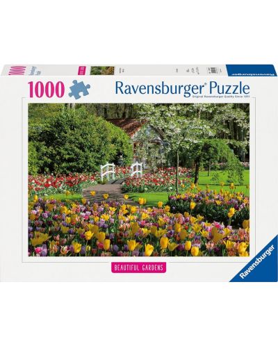 Puzzle Ravensburger  din 1000 de piese  - Grădinile olandeze Keukenhof - 1