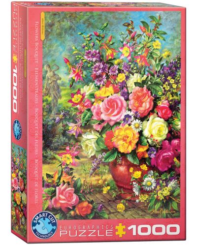 Puzzle Eurografii de 1000 de bucăți - Buchet de flori  - 1