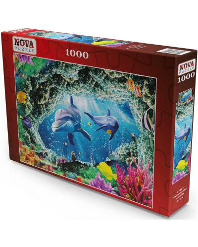 Puzzle Nova de 1000 de piese - Printre recifele de corali - 1