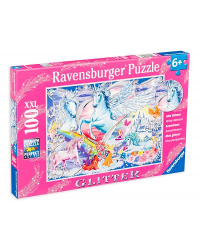 Puzzle Ravensburger de 100 piese - Unicorni uimitori - 1