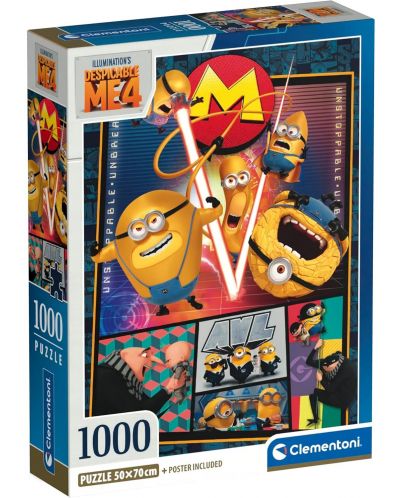 Puzzle Clementoni din 1000 piese - Despicable me 4 - 1