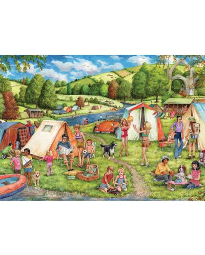 Puzzle Falcon 2 x 500 piese - Camping - 2