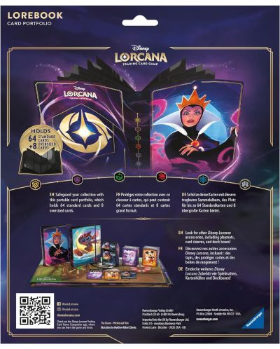 Mapă de stocare cărți Disney Lorcana The First Chapter: 10 Page Portfolio - The Evil Queen - 2