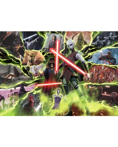 Puzzle Ravensburger din 1000 piese - Războiul Războiului Stelelor: Asajj Ventress - 2