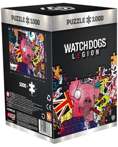 Puzzle Good Loot de 1000 piese - Watch Dogs Legion: Pig Mask - 1
