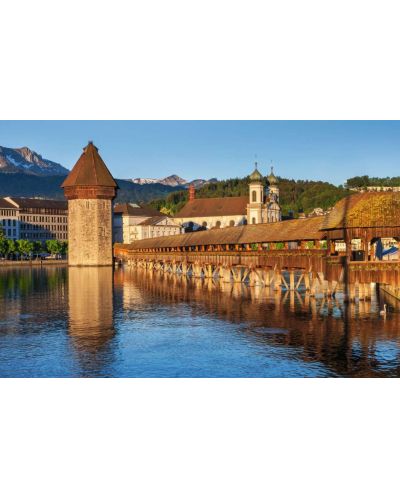 Puzzle Ravensburger din 200 piese - Podul Capelbrücke - 2