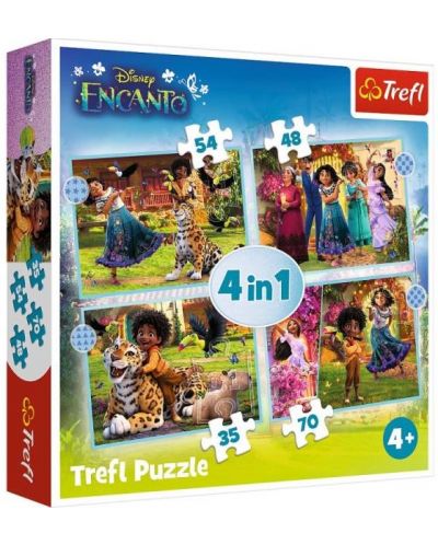 Puzzle Trefl 4 în 1 - Enkanto - 1