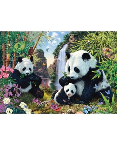 Puzzle Schmidt din 500 de piese - Familia panda - 2