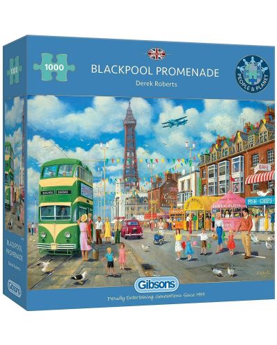 Gibsons 1000 piese de puzzle - Blackpool Promenade - 1