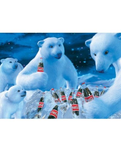 Puzzle Schmidt din 1000 de piese - Coca Cola, urși polari - 2