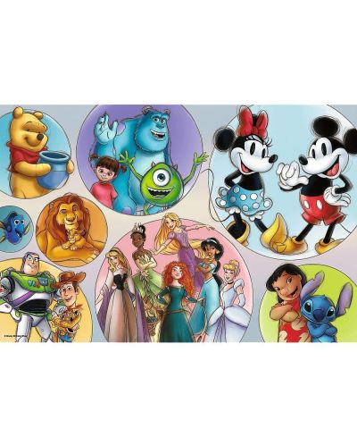 Puzzle Trefl din 160 XXL de piese - Lumea colorată a Disney - 2