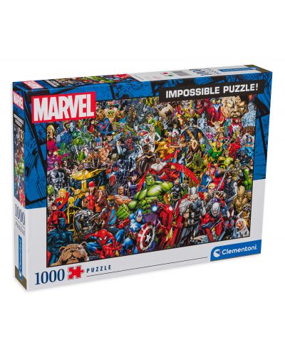 Puzzle Clementoni de 1000 piese - Impossible Marvel Universe - 1