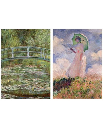 Puzzle Educa de 2 x 1000 piese - Lacul cu nuferi, Claude Monet - 2