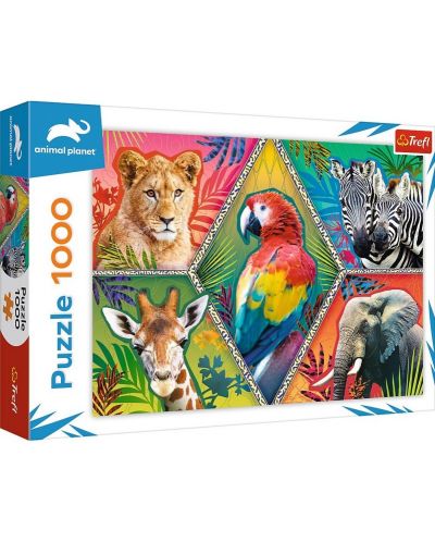 Puzzle Trefl de 1000 piese - Animale exotice - 1