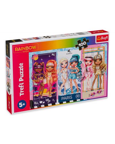 Puzzle Trefl din 100 de piese - Păpușile Rainbow - 1