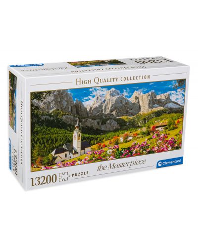Puzzle panoramic Clementoni de 13 200 piese - Sate in  Dolomiti, Italia - 1