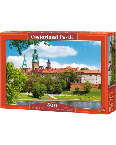 Puzzle Castorland din 500 de piese - Castelul regal Wawel, Cracovia, Polonia - 1