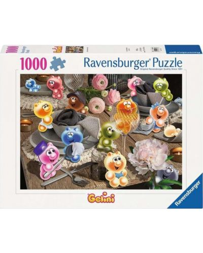 Puzzle Ravensburger  din 1000 de piese  - Gelini puse masă - 1