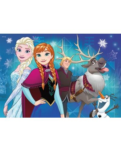 Puzzle Ravensburger 2 x 24 piese - Elsa, Anna, Olaf si  Sven - 2