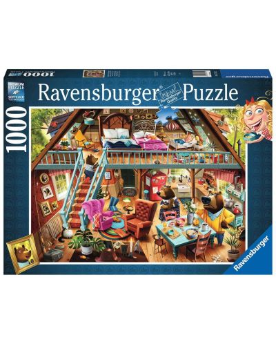 Puzzle Ravensburger 1000 de piese - Goldilocks este prins! - 1