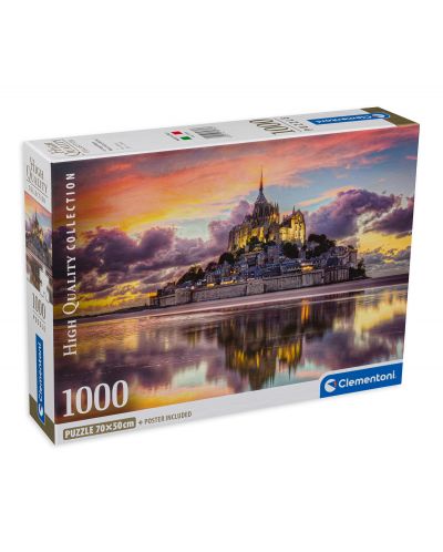 Puzzle Clementoni din 1000 de piese - Castelul Mont Saint-Michel - 1