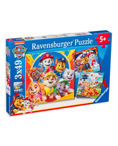 Puzzle Ravensburger din 3 х 49 piese - Paw Patrol  - 1