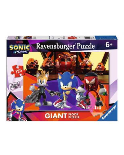 Puzzle de podea Ravensburger din 125 de piese - Sonic Prime - 1
