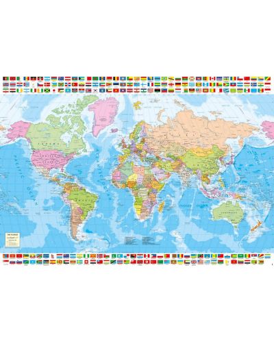 Puzzle Educa din 1500 de piese - Political World Map - 2