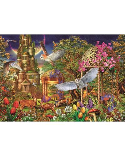 Puzzle Clementoni din 1500 piese - Grădina fanteziilor pădurii - 2