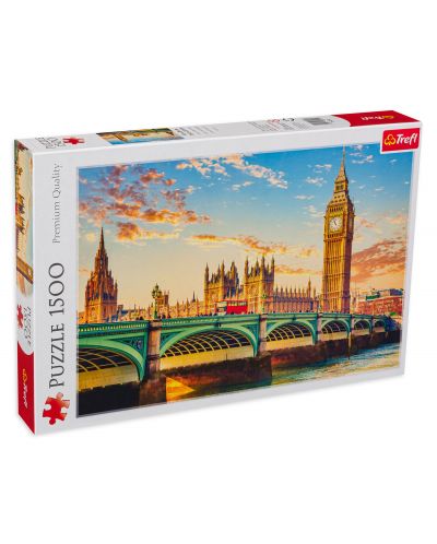 Puzzle Trefl din 1500 de piese - Londra, Marea Britanie - 1