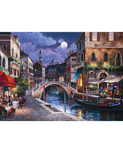 Puzzle Anatolian de 1000 piese - Strada din Venetia, James Lee - 2