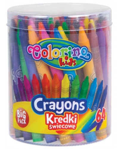 Colorino Kids Crayons - 64 de culori  - 1