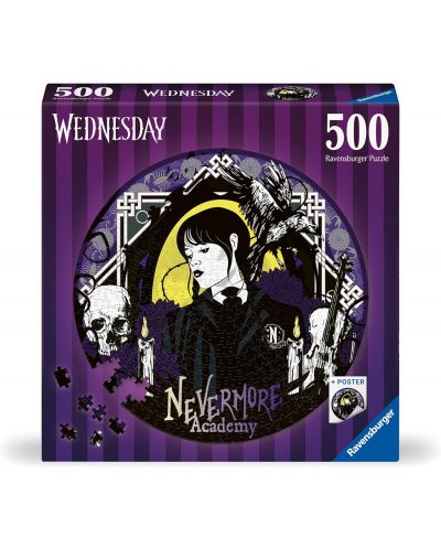 Puzzle Ravensburger 500 de piese - Academia Nevermore - 1