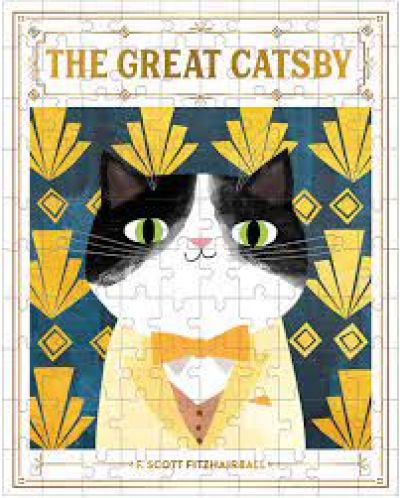 Puzzle Galison 100 de piese - Pisica Gatsby - 1