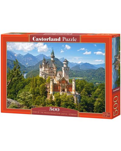 Puzzle Castorland de 500 piese - View of the Neuschwanstein Castle, Germany - 1