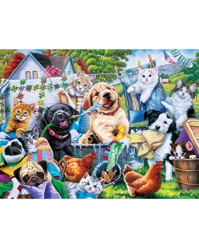 Puzzle Master Pieces de 300 XXL piese - Washing time - 2