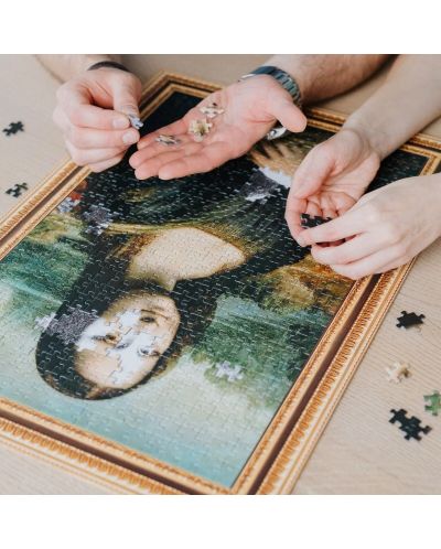Puzzle cu ramă Trefl din 500 piese - Mona Lisa | Ozone.ro