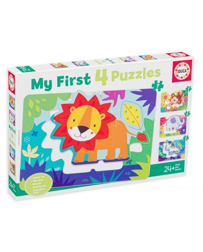 Puzzle Educa 4 in 1- Animais - 1