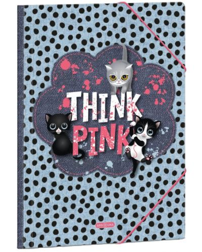 Dosar cu gumă de șters Ars Una Think-Pink - A4 - 1