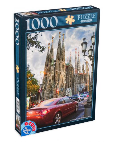 Puzzle D-Toys de 1000 piese - Basilica Sagrada Família, Spania - 1