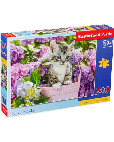 Puzzle Castorland din 200 de piese - Pisicuță drăguță - 1
