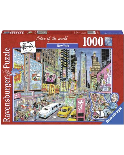 Puzzle Ravensburger 1000 piese - Orașe din întreaga lume: New York - 1