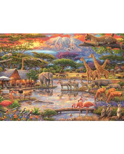Puzzle Schmidt din 500 de piese - Paradisul de sub Muntele Kilimanjaro - 2